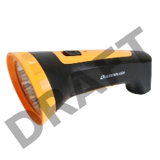 Фонарь LED 3807M (аккум. 220В черн./жел. 7 LED 2 режима SLA пласт. коробка) Ultraflash 12868