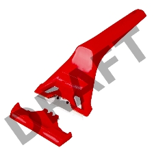 Скребок с фиксированным лезвием пластик  REXANT