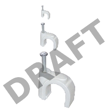 Скоба Iek USK11-10-020 10мм круглая пластиковая (20шт) ИЭК