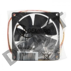 Вентилятор для корпуса Gembird 80x80x25mm, sleeve, узкий разъем 3pin FANCASE