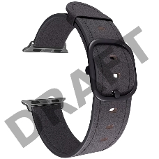 Кожаный ремешок Lyambda Minkar для Apple Watch 42/44 mm DSP-03-44 Black