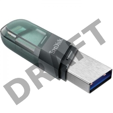 Флеш Диск Sandisk 32Gb iXpand Flip SDIX90N-032G-GN6NN USB3.1 зеленый/серебристый