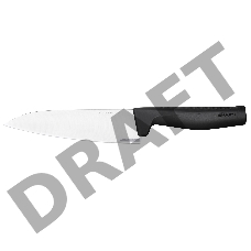 Нож кухонный Fiskars Hard Edge (1051748) стальной разделочный лезв.172мм прямая заточка черный