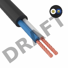 Провод соединительный ПВС 2х0,75 мм² 200 м черный ГОСТ 7399-97