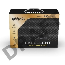 Блок питания для ПК 1000 Ватт/ PSU HIPER HPG-1000FM (1000W 80+Gold, 14cm Fan, 220V input, Efficiency 90%, Modular, Black) BOX