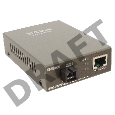 Сетевое оборудование D-Link DMC-F20SC-BXD/A1A WDM медиаконвертер с 1 портом 10/100Base-TX и 1 портом 100Base-FX с разъемом SC (ТХ: 1550 нм; RX: 1310 нм ) для одномодового оптического кабеля (до 20 км)