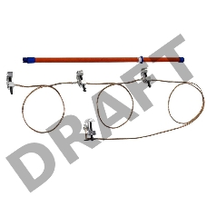 Заземление переносное ЗПП-15 Д для распред. устр. до 15кВ 25кв.мм Диэлектрик Д157665