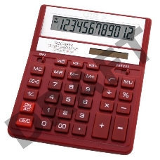 Калькулятор бухгалтерский Citizen SDC-888XRD красный 12-разр.