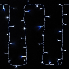 Гирлянда модульная «Дюраплей LED» 20 м, 200 LED, белый каучук, мерцающий Flashing (каждый 5-й диод) свечение белое