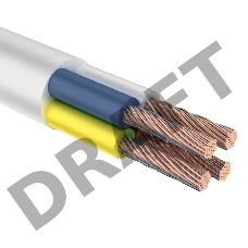 Провод соединительный ПВС 4х1,5 мм² 100 м белый ГОСТ 7399-97