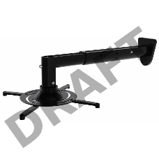 Кронштейн для проектора Cactus CS-VM-PR05BL-BK черный макс.10кг настенный и потолочный поворот и наклон