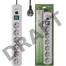 Сетевой фильтр Most RG 3м (6 розеток) белый (коробка)