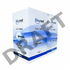 Кабель SkyNet Light UTP indoor 2x2x0,46, медный, FLUKE TEST, кат.5e, однож., 305 м, box, серый