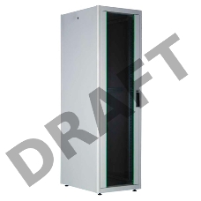 Шкаф коммутационный Lande DYNAmic Basic (LN-DB32U6080-LG-BAAA) напольный 32U 600x800мм пер.дв.стекл задн.дв.стал.лист направл.под закл.гайки 600кг серый 63кг IP20 сталь