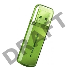 Флеш Диск Silicon Power 8Gb Helios 101 SP008GBUF2101V1N USB2.0 зеленый