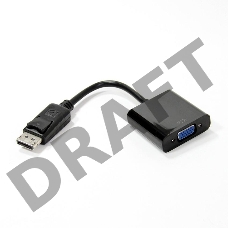 Кабель-переходник DP --> VGA-F 0,2m , Telecom (TA522)
