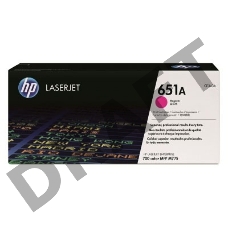Тонер-картридж HP CE343A 651A пурпурный для LaserJet 700 Color MFP 775 16000стр.