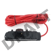 Удлинитель Power Cube PC-3G-3B-20(IP), 16А, 3р с/з, 20м, IP44