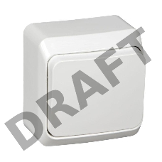 Выключатель 1-кл. ОП Этюд 10А IP20 бел. SchE BA10-001B