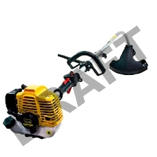 Триммер CHAMPION Т252 разъемный вал(Мощность 0.75/0.68 кВт/л.с., объем двигателя 25,4 см3, вес 5,2 кг, бак 0,35 л, используемая леска 1,6-2,0мм, рукоятка D-образная, изогнутая/разъемная штанга, ширина среза (леска/нож) 400/255, длина штанги 1260 мм.)