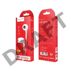 Проводные наушники-вставки с микрофоном Hoco M40 White