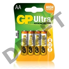 Батарея GP Ultra Alkaline 15AU LR6 AA (4шт)