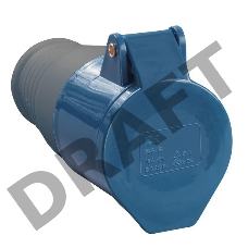 Розетка кабельная 32А 220В 2P+PE ССИ-223 IP44 ИЭК PSR21-032-3