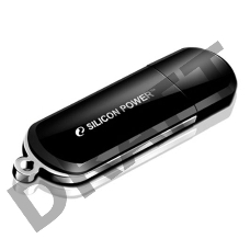 Флеш Диск Silicon Power 8Gb LuxMini 322 SP008GBUF2322V1K USB2.0 черный