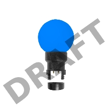 Лампа шар 6 LED для белт-лайта, цвет: Синий, Ø45мм, синяя колба