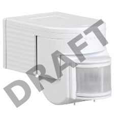 Датчик движения Iek LDD10-012-1100-001  ДД 012 белый, макс. нагрузка 1100Вт, угол обзора 180град., дальность 12м, IP44, ИЭК