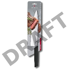 Нож кухонный Victorinox Swiss Modern (6.9013.25B) стальной разделочный лезв.250мм прямая заточка черный блистер