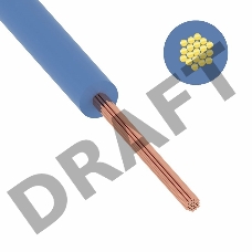 Провод ПуГВ (ПВ-3) 1,5 мм² 500 м синий ГОСТ 31947-2012,ТУ 16-705. 501-2010