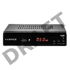Ресивер DVB-T2 HARPER HDT2-5010,  черный