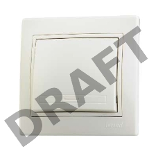 Выключатель LEZARD 701-0303-100  серия скр.проводки Мира 1клавиша кремовый со вст.