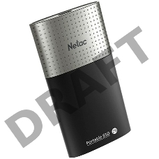 Накопитель SSD External Netac 1.0Tb Z9 <NT01Z9-001T-32BK> (USB3.2, up to 550/480MBs, 90х47.5х11.5mm, Aluminium+Plastic)