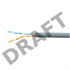 Кабель SkyNet Light UTP indoor 2x2x0,46, медный, FLUKE TEST, кат.5e, однож., 100 м, box, серый