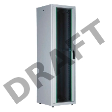 Шкаф коммутационный Lande DYNAmic Basic (LN-DB42U6060-LG-BAAA) напольный 42U 600x1000мм пер.дв.стекл задн.дв.стал.лист направл.под закл.гайки 600кг серый 72кг IP20 сталь