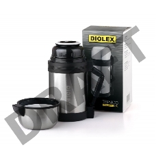 Термос Diolex DXU-800-1 универсальный 800 мл, ремешок в комплекте, из нержавеющей стали