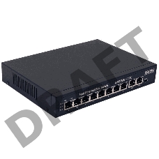 Коммутатор PoE OSNOVO SW-21000(120W), 8 x FE с поддержкой PoE (IEEE 802.3af/at), 2 x FE, до 30W на порт, суммарно до 120W