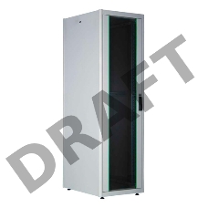 Шкаф коммутационный Lande Dynamic Basic (LN-DB42U6080-LG-BAAA) напольный 42U 600x800мм пер.дв.стекл задн.дв.стал.лист направл.под закл.гайки 600кг серый 82кг IP20 сталь
