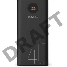 Мобильный аккумулятор Romoss PEA40 Li-Pol 40000mAh 3A+2.1A черный 2xUSB