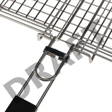 Решетка для барбекю глубокая, размер 355*355*55 мм, большая, толстый прут, нерж. СОКОЛ