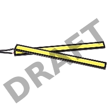 Дневные ходовые огни  с светодиодным модулем