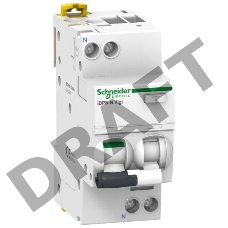 Выключатель автоматический дифференциального тока 2п (1P+N) C 16А 30мА тип A 6кА iDPN N VIGI Acti9 SchE A9D32616