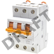 Выключатель автоматический СВЕТОЗАР 3-полюсный, 50 A, 