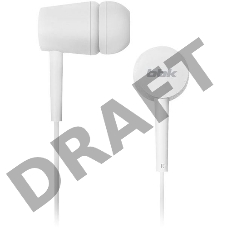 Наушники вкладыши BBK EP-1002S 1.2м белый проводные (в ушной раковине)