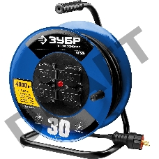 Удлинитель ЗУБР 55079-30  на катушке 