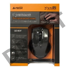 Мышь A4Tech Mouse V-Track G10-810F black optical (2000dpi) cordless USB (6but)