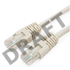 Патч-корд UTP Cablexpert PP6U-1M кат.6, 1м, литой, многожильный (серый)