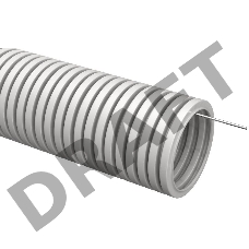 Труба гофрированная ПВХ d32мм с зондом сер. (уп.10м) ИЭК CTG20-32-K41-010I